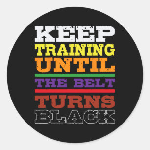 Adesivo Karate Black Belt Treinando Artes Marciais Japones