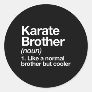 Adesivo Karate Brother Definition Engraçado Esporte Arte M