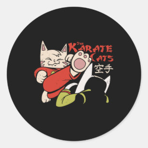 Adesivo Karate Cat Para Homens Crianças