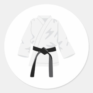 Adesivo Karate Gi Black Belt