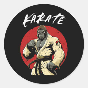 Adesivo Karate Gorilla Karateka