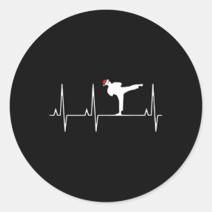 Adesivo Karate Heart Beat Christmas Pajama Martial Arts Mm
