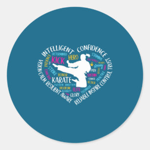 Adesivo Karate Heart Teens Artes Marciais