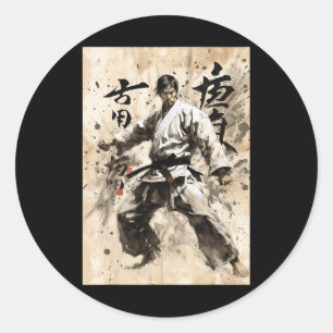 Adesivo Karate Kyokushin Caligrafia Japonesa Artes Marciai