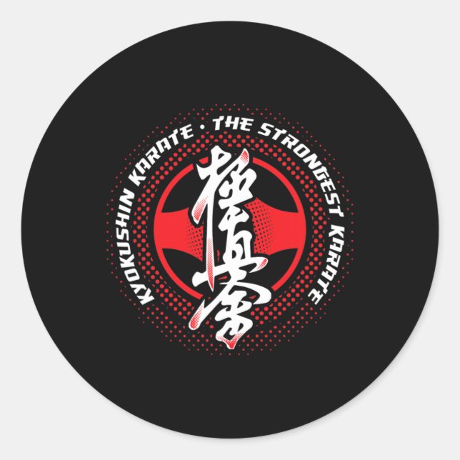 Adesivo Karate Kyokushin Mais Forte  (Frente)