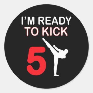 Adesivo Karate Lovers Gift Boys Birthday Kids Kick 5
