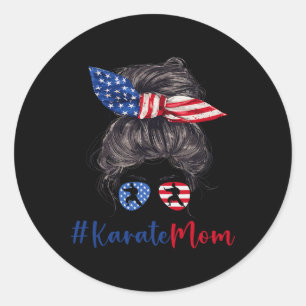 Adesivo Karate Mãe dos Estados Unidos Dia de as mães de Ba