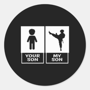 Adesivo Karate Mãe Ou Pai Seu Filho