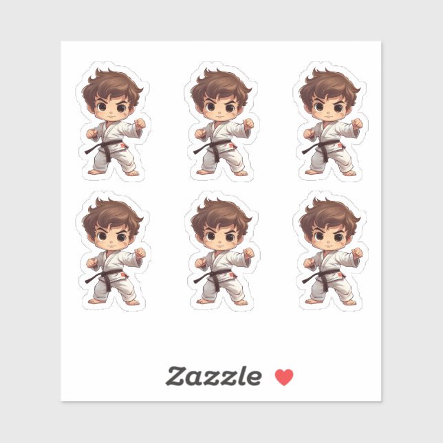 Adesivo Karate Martial Arts (Folha)