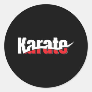 Adesivo Karate Martial Arts Abstrato Swish
