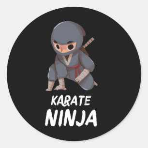 Adesivo Karate Ninja Boy Engraçado Artes Marciais Esportiv