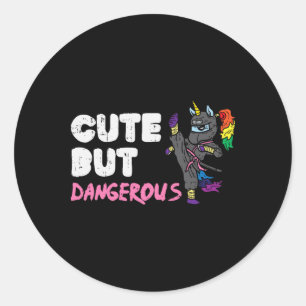 Adesivo Karate Ninja Unicorn Cute Dangerous Martial Arts G