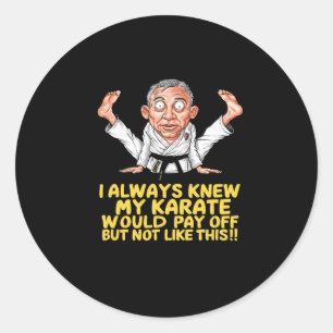 Adesivo Karate Pay Off Funny Martial Arts Cartografia Arte