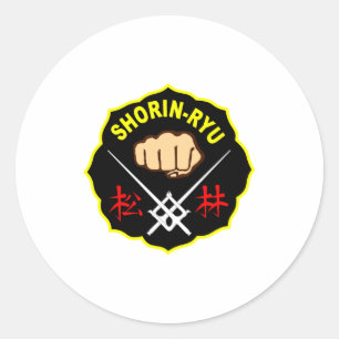 Adesivo Karate Shorin Ryu Matsubayashi Kanji Frente T