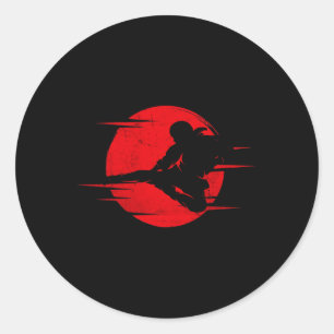 Adesivo Karate Sombra Judo Artes Marciais Japão Kung Fu Ta