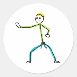 Adesivo Karate Stickman