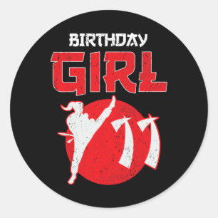 Adesivo Karate Taekwondo, Arte Marcial De Aniversário De 1