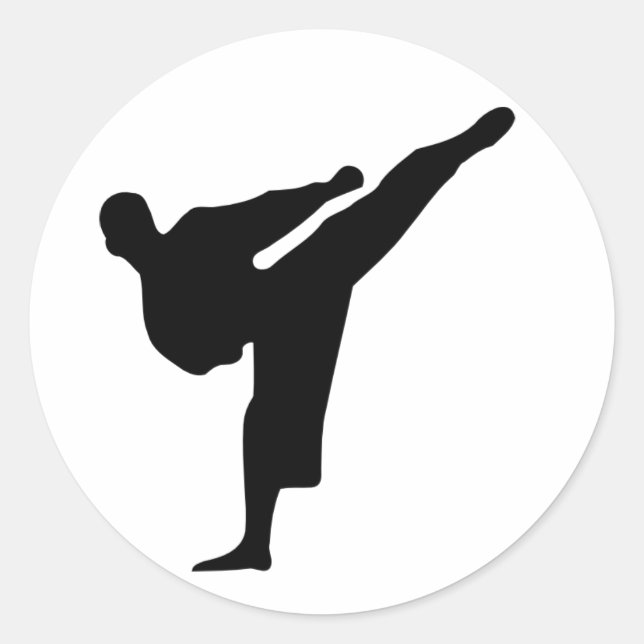 Adesivo Karate / Taekwondo Kick Sticker (Frente)
