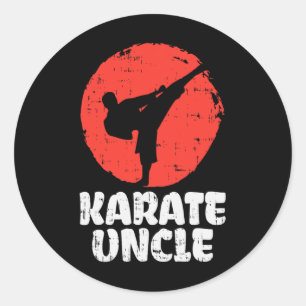Adesivo Karate Tio Fighter Japonês Artes Marciais Men Bir