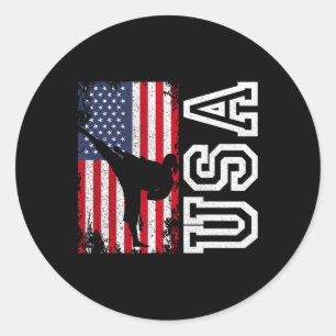 Adesivo Karate Usa Bandeira 4 De Julho Patriótico American