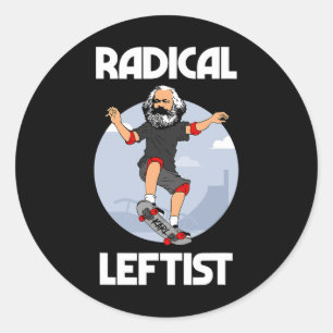 Adesivo Karl Marx Skate Radical de Esquerda Esquerdista Ma
