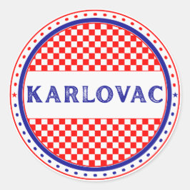 Adesivo Karlovac City Pride Emblem – Croatian Identity