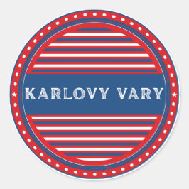 Adesivo Karlovy Vary City Pride Emblem – Czech Identity