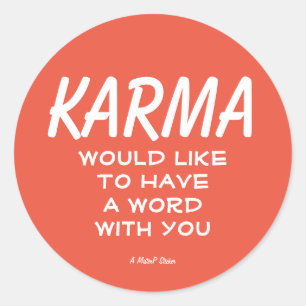 Adesivo Karma - A MisterP Sticker