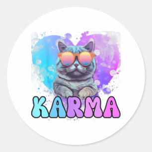 Adesivo karma cat lover karma é meu verão namorado cruel