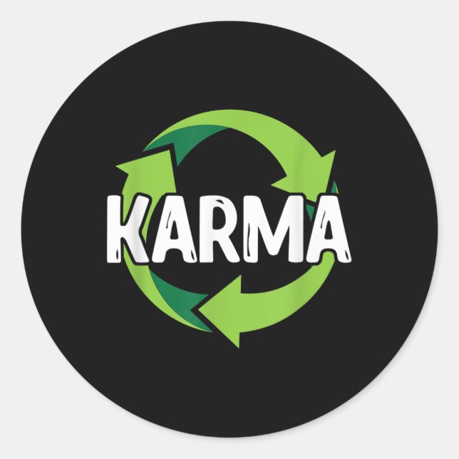 Adesivo Karma Destination Reciclagem Environmental P (Frente)
