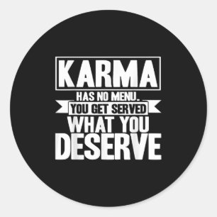 Adesivo Karma Karma Não Tem Menu Inspiração Dizendo