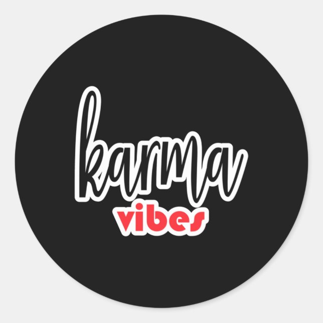 Adesivo Karma Vibes Sticker (Frente)