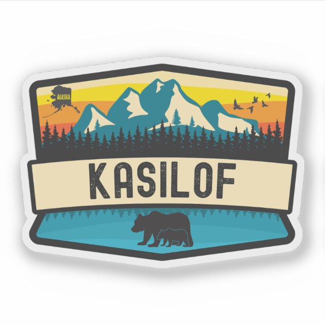 Adesivo Kasilof, Alasca (Frente)