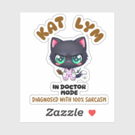 Adesivo Kat Lym In Doctor Mode