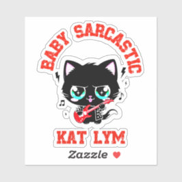 Adesivo Kat Lym Rock Star Baby Sarcastic Sticker