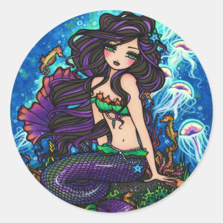 Adesivo "Kathleen" Mermaid e Jellyfish Sticker
