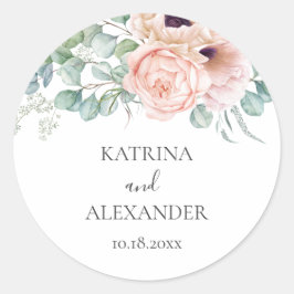 Adesivo Katrina Floral Pink Boho Casamento Chic