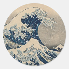 Adesivo Katsushika Hokusai. A onda do Excelente de Kanagaw