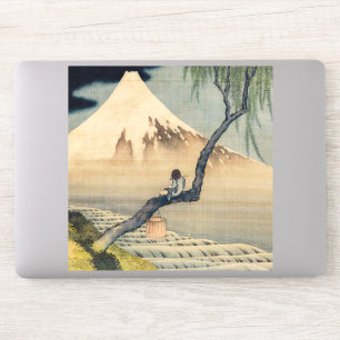 Adesivo Katsushika Hokusai - Menino Vendo o Monte Fuji
