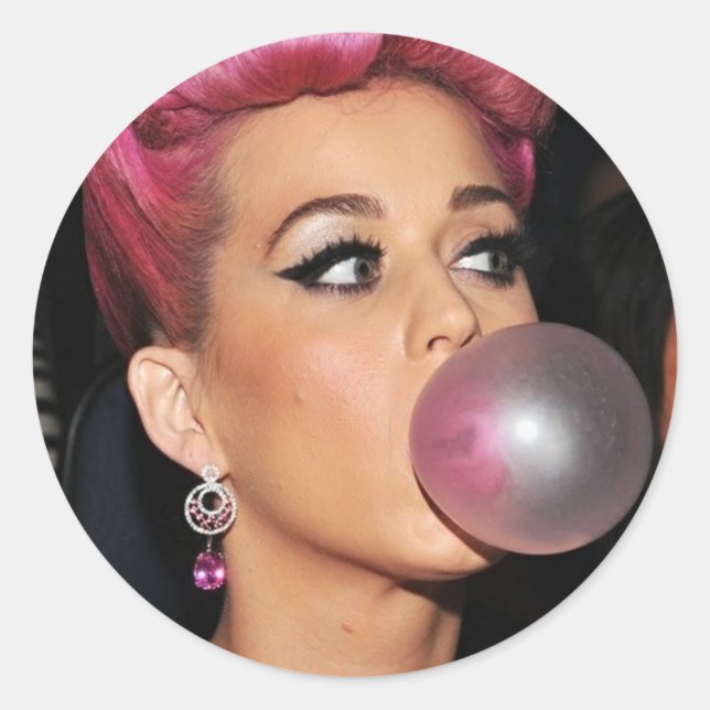 Adesivo Katy Perry Bubble Gum (Frente)
