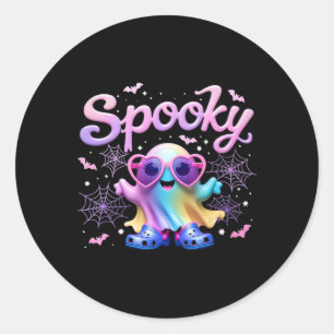 Adesivo Kawaai Pastel Spooky Arco Fantasma com Luz Hallowe