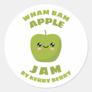 Adesivo Kawaii Apple Jam