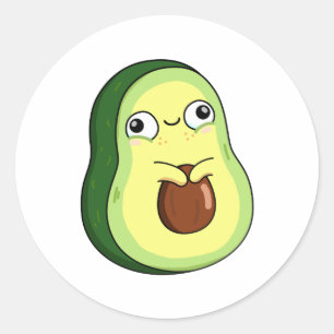 Adesivo Kawaii Avocado