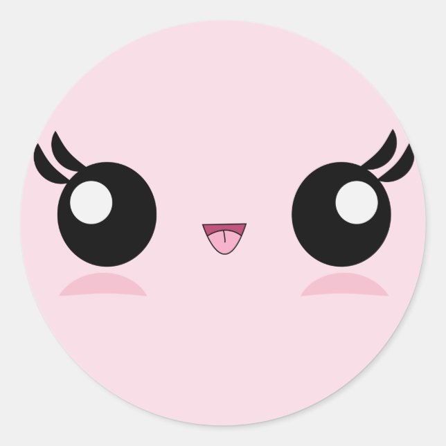 Adesivo Kawaii Baby Face (Frente)