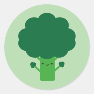 Adesivo Kawaii Broccoli