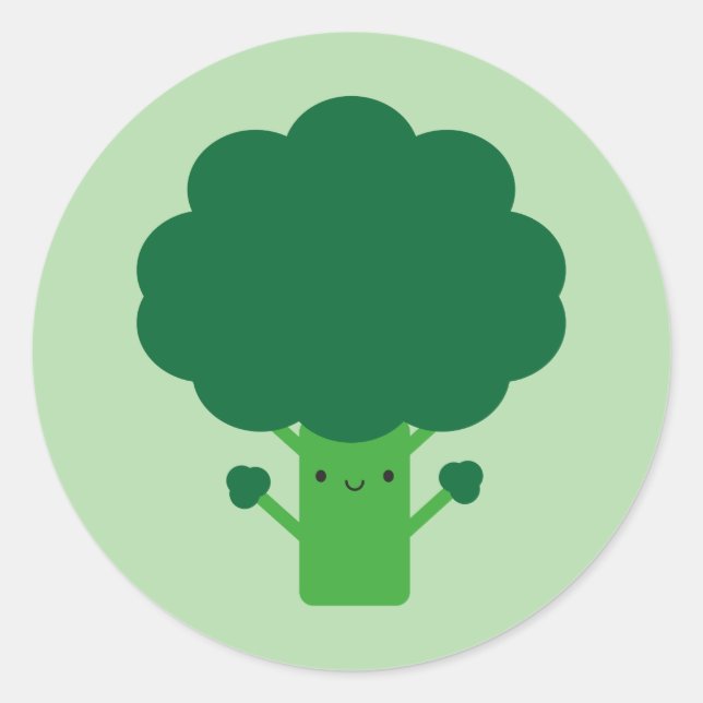 Adesivo Kawaii Broccoli (Frente)