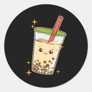 Adesivo Kawaii Bubble Tea Boba Milk Tea Tapioca