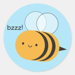 Adesivo Kawaii Buzzy Bumble a abelha