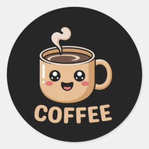 Adesivo Kawaii Caffee Creamer Cup Cute Halloween Costume R