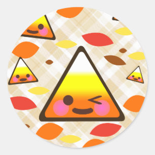 Adesivo Kawaii Candy Corn